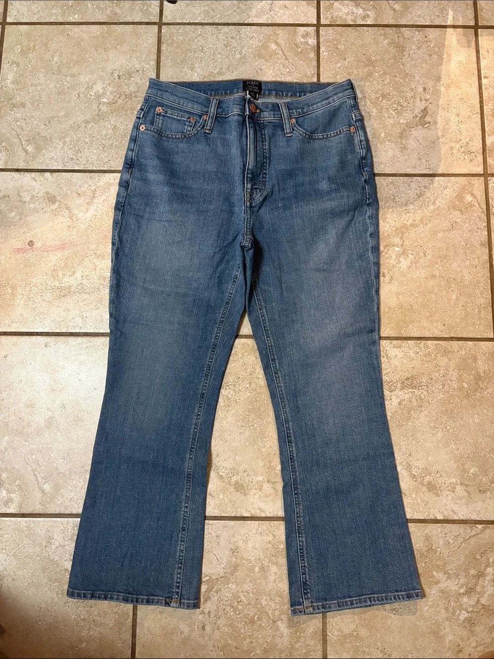 J. Crew Mid Rise Flare Crop